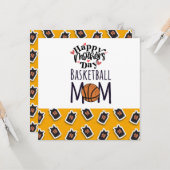 バスケットボール母の日から母へ カード (正面/裏面インサイチュ)