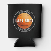 バスケットボール独身パーティー 結婚前の最後のシュート 缶クーラー (正面)
