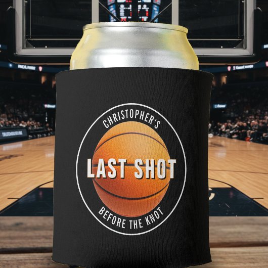 バスケットボール独身パーティー 結婚前の最後のシュート 缶クーラー