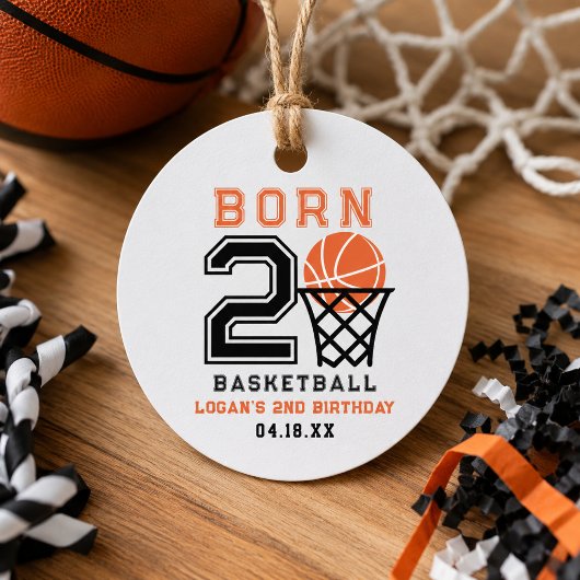 バスケットボール生まれ | スポーツ男子の2歳の誕生日 フェイバータグ