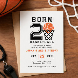 バスケットボール生まれ | スポーツ 少年2歳の誕生日 招待状