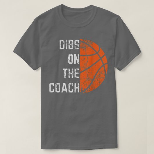 バスケットボール監督のディブス Tシャツ (デザイン正面)