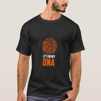 バスケットボール私のDnaフード付きスウェットシャツバラースポーツジャムにある Tシャツ
