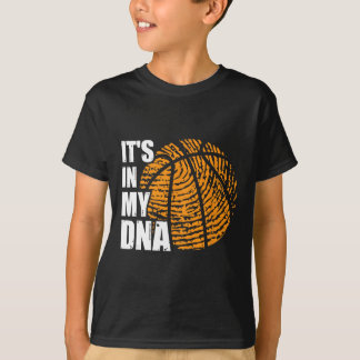 バスケットボール私のDNA指紋おもしろいの中にある Tシャツ