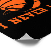 バスケットボール私は飛んでいる私は決してBballプレーヤーBaを着陸しない ポスター (角)