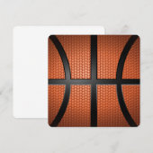 バスケットボール競技を愛する 招待状 (正面/裏面)