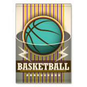 バスケットボール競技カッコいい試合 テーブルナンバー (裏面)