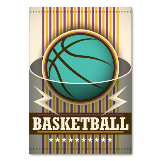 バスケットボール競技カッコいい試合 テーブルナンバー (正面)