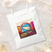 バスケットボール競技ボールゲークールム抽象芸術 フェイバーバッグ (クリップ留めされた状態)