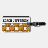 バスケットボール競技 | DIY文字 ラゲッジタグ (正面横)