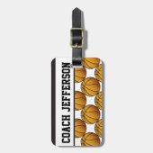 バスケットボール競技 | DIY文字 ラゲッジタグ (正面縦)