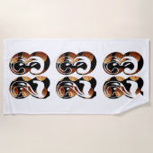 バスケットボール第23号はバスケットボールだ。 ビーチタオル (正面)