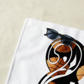 バスケットボール第23号はバスケットボールだ。 ビーチタオル (インサイチュ)