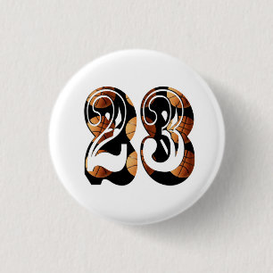 バスケットボール第23号はバスケットボールだ。 缶バッジ