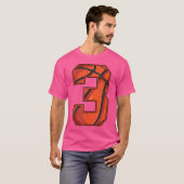 バスケットボール第3期3期バースデーボーイガールThree Yea Tシャツ (正面フル)