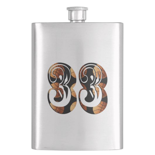 バスケットボール第33戦クラシックスキットル フラスク (正面)