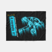 バスケットボール精神 フリースブランケット (正面(横))