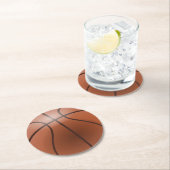 バスケットボール紙コースター ラウンドペーパーコースター (インサイチュ)