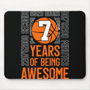 バスケットボール素晴らしの7年目の誕生日7 マウスパッド