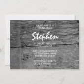 バスケットボール素朴写真の卒業発表 招待状 (裏面)