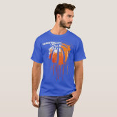 バスケットボール終日 Tシャツ (正面フル)