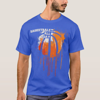 バスケットボール終日 Tシャツ