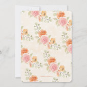 バスケットボール結婚をテーマにしたカップルのシャワー 招待状 (裏面)