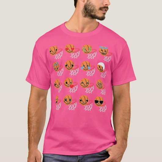バスケットボール絵文字 Tシャツ (正面)