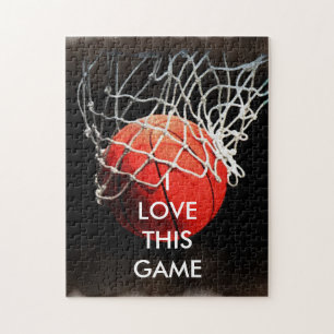 バスケットボール絵画イラストレーションのアートスポーツ ジグソーパズル