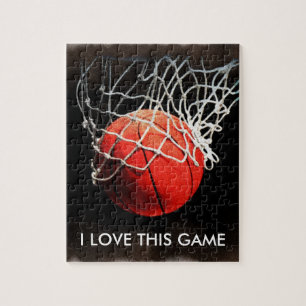バスケットボール絵画イラストレーションのアートスポーツ ジグソーパズル