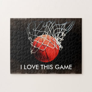 バスケットボール絵画イラストレーションのアートスポーツ ジグソーパズル