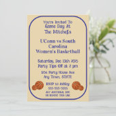 バスケットボール観戦パーティー 招待状 (スタンド正面)