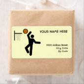 バスケットボール記号 ラベル (インサイチュ)