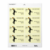 バスケットボール記号 ラベル (フルシート)