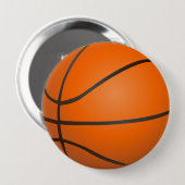 バスケットボール設計ボタン 缶バッジ (正面&裏面)