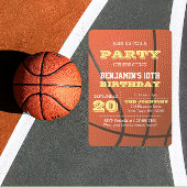 バスケットボール誕生日すべての行事招待状 招待状