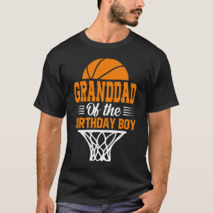 バスケットボール誕生日の祖父 Tシャツ