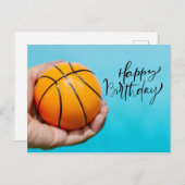 バスケットボール誕生日はがき ポストカード (正面/裏面)