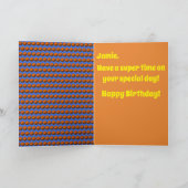 バスケットボール誕生日カード カード (内部)