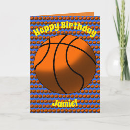 バスケットボール誕生日カード カード