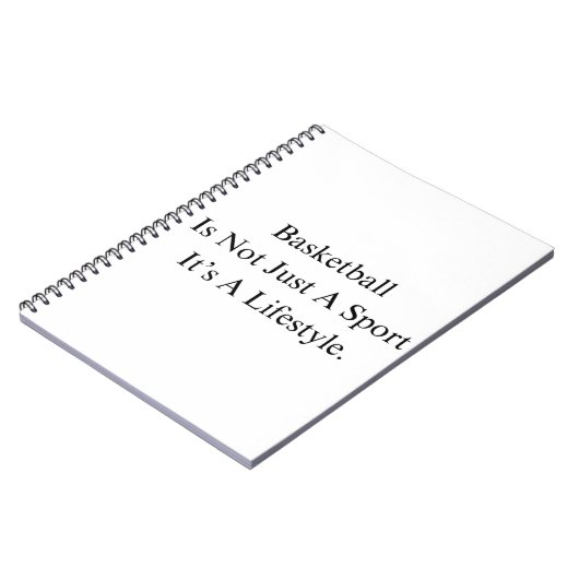バスケットボール誕生日ギフト付きチーム用引用文 ノートブック (左側)