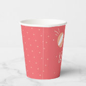 バスケットボール誕生日パーソナライズされたパーティー 紙コップ (右)