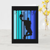 バスケットボール誕生日メンズキッズチカッコいいルドレン カード (黄色い花)