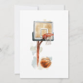 バスケットボール誕生日招待状forボーイズ 招待状 (裏面)