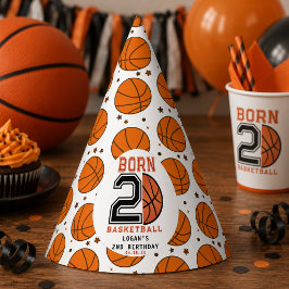 バスケットボール誕生日2歳 パーティーハット