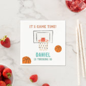 バスケットボール誕生日 スタンダードカクテルナプキン (インサイチュ)