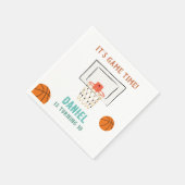 バスケットボール誕生日 スタンダードカクテルナプキン (角)