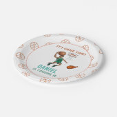 バスケットボール誕生日 ペーパープレート (アングル)