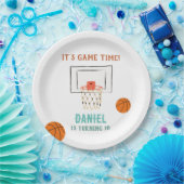 バスケットボール誕生日 ペーパープレート (パーティー)