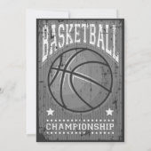 バスケットボール誕生日（写真あり） 招待状 (裏面)